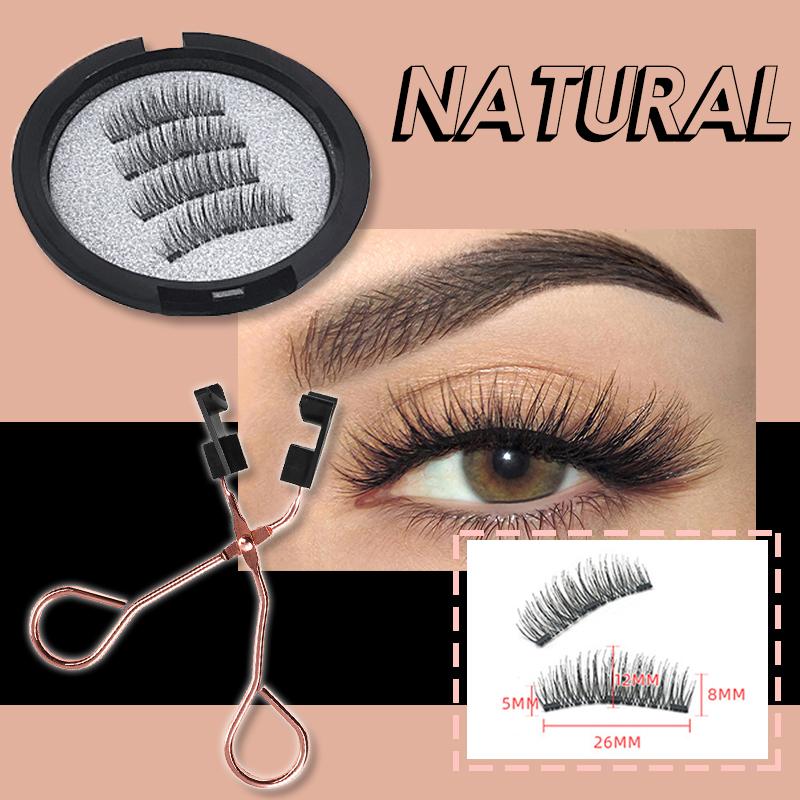 2021 Newest Reusable 8D Quantum Magnetic Eyelashes with Soft Magnet Technology
